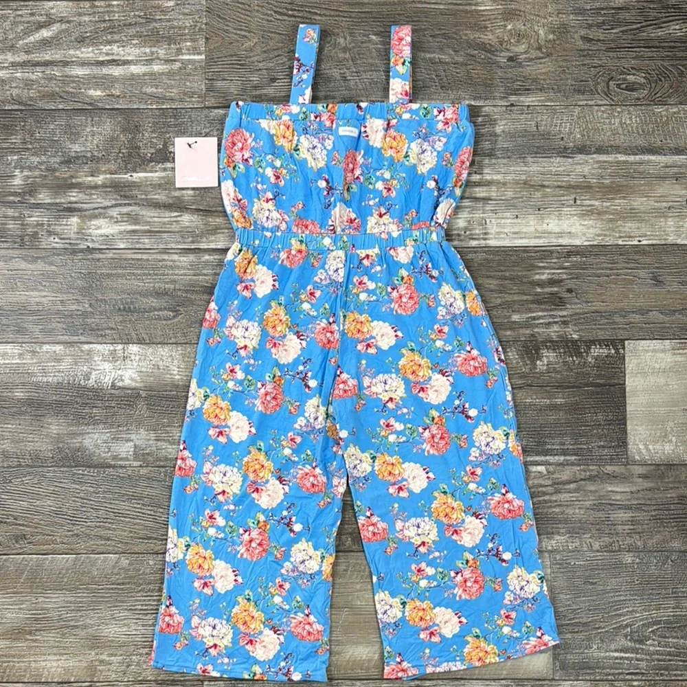 O’Neil Floral Blue Kids Jumpsuit, XXS - Picture 2 of 12